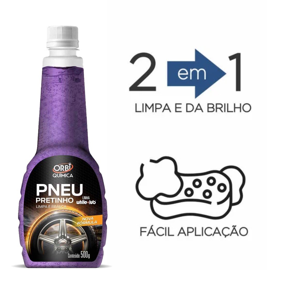 Renovador De Pneus Gel Pretinho 500g Orbi Pistão Shop