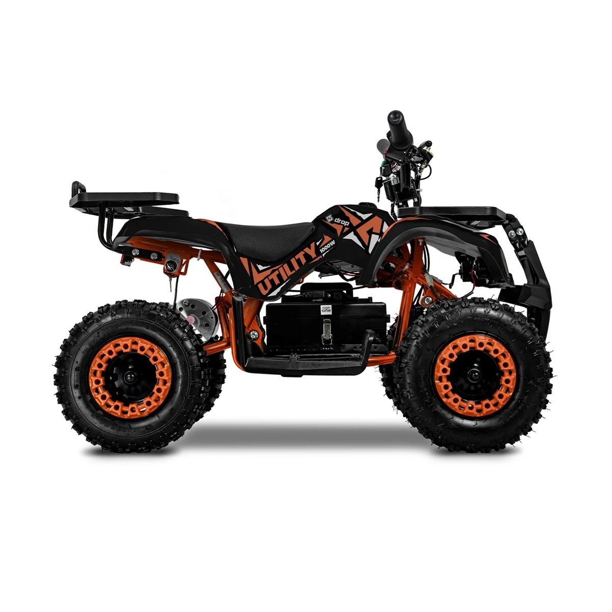 Quadriciclo El&eacute;trico Utility 1000W 36V Drop Pist&atilde;o Shop
